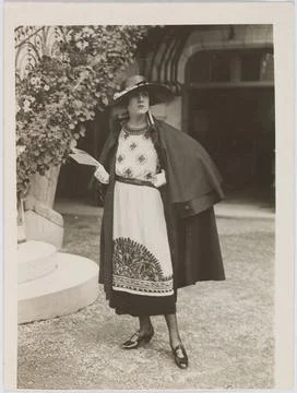 RECORD DATE NOT STATED  Anonymous. Tunic with embroidered patterns with ca... 스톡 사진