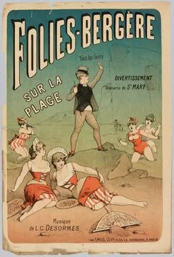 RECORD DATE NOT STATED  Anonymous, Folies-Bergere/ Every evening/ on the/ ... Stock Photos