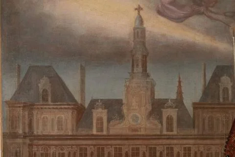 RECORD DATE NOT STATED  Anonymous, Saint Genevieve, boss of Paris, in fron... 스톡 사진