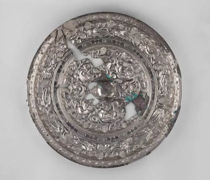 RECORD DATE NOT STATED  Anonymous, round mirror, 0618. Bronze. Cernuschi M... Stock Photos