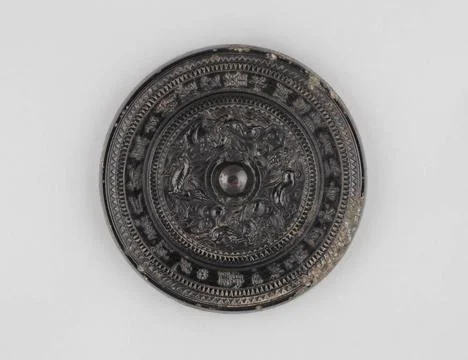 RECORD DATE NOT STATED  Anonymous, round mirror (common name), 0618. Bronz... Stock Photos