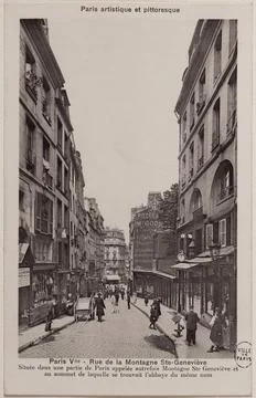 RECORD DATE NOT STATED  Anonymous, Paris Vme - rue de la Montagne Ste -Gen... 写真素材
