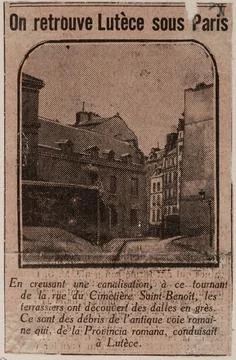 RECORD DATE NOT STATED  Anonymous, we find Lutece under Paris / by digging... 写真素材