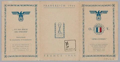 RECORD DATE NOT STATED  Anonymous (n. - d.), 1944 opera -comic program (us... Stock Photos