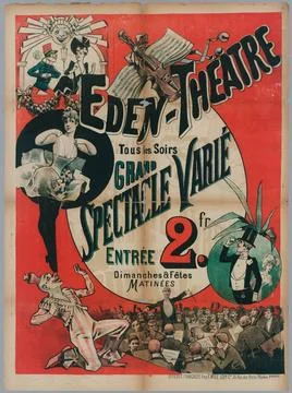 RECORD DATE NOT STATED  Anonymous, Eden-theatre/ Every evening/ Grand/ Var... Stock Photos