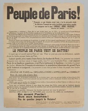 RECORD DATE NOT STATED  Anonymous, people of Paris!/ French, which dominat... Stock-Fotos