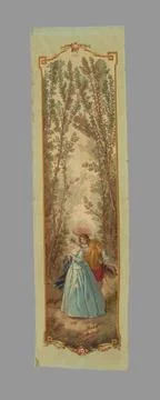 RECORD DATE NOT STATED  Anonymous, couple with umbrella. Tapestry. Petit P... Fotos Stock