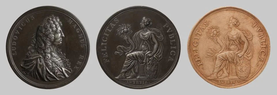RECORD DATE NOT STATED  Anonymous, the city of Paris, 1672 (main title), 1... Stock Photos
