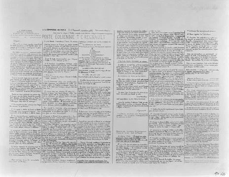 RECORD DATE NOT STATED  Anonymous to the commune of Paris T.C. Regnault, l... Stockfoto's
