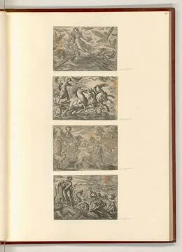 RECORD DATE NOT STATED  Antonio Tempesta (Engraver) The four elements. etc... Stock Photos
