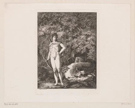 RECORD DATE NOT STATED  Apollo kills the dragon Python, Salomon Gesner, 17... 스톡 사진