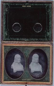 RECORD DATE NOT STATED  Arago bust. Daguerreotype. Paris, Carnavalet museu... Fotos Stock