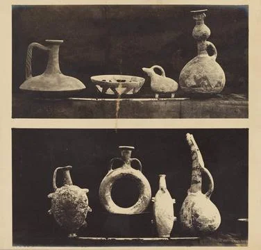 RECORD DATE NOT STATED Archaic Vases, of various grotesque and fanciful fo... Stock Photos
