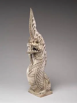 RECORD DATE NOT STATED  Architectural antefix in form of a makara finial N... Stock Photos