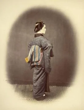 RECORD DATE NOT STATED Aristocratic Young Lady. Felice Beato (English, bor... Stock Photos
