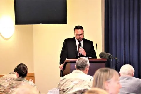 RECORD DATE NOT STATED Army Reserve Disability Program Manager Derrick Cau... Foto stock