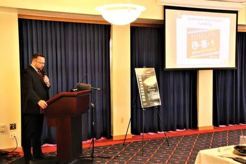 RECORD DATE NOT STATED Army Reserve Disability Program Manager Derrick Cau... Foto stock