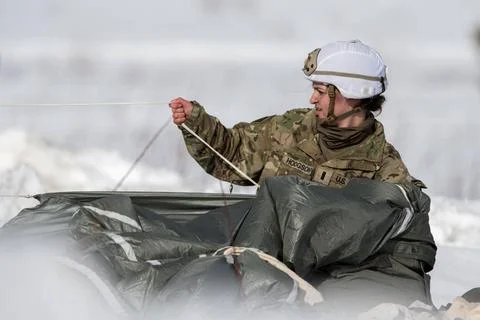 RECORD DATE NOT STATED Army 1st Lt. Alexia Hodgson, a paratrooper assigned... Foto stock
