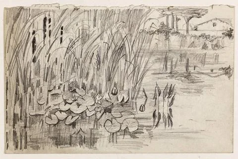 RECORD DATE NOT STATED  Arthur-Joseph GuÃ niot (1866-1951). Pond with wate.. Stock Photos