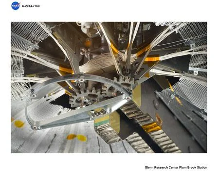 RECORD DATE NOT STATED  ATK Solar Array Deployment Test at Plum Brook Stat... Foto stock