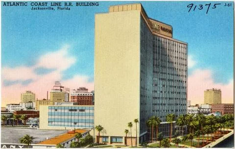 RECORD DATE NOT STATED Atlantic Coast Line R.R. Building, Jacksonville, Fl... Fotos de archivo