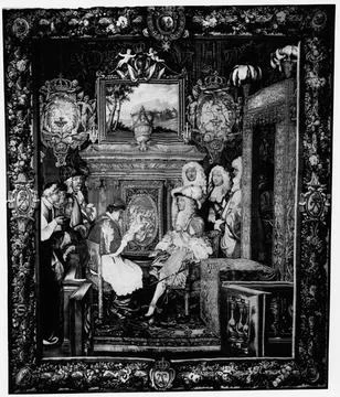 RECORD DATE NOT STATED  Audience with Papal Legate. Le Brun, Charles (Fren... 写真素材