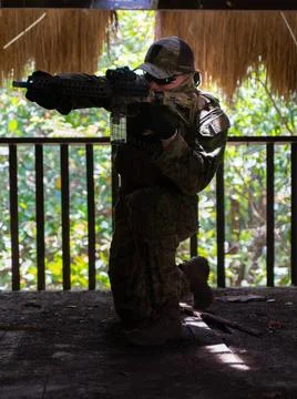RECORD DATE NOT STATED An Australian Operator with 2nd Commando Regiment, ... Stock Photos