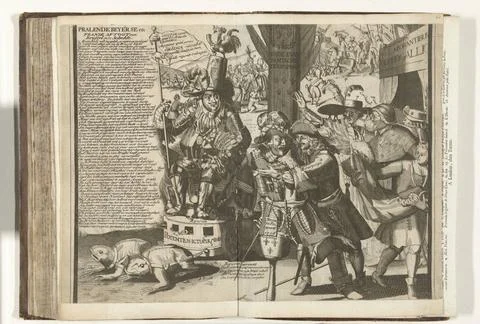 RECORD DATE NOT STATED  Avoidance of the Elector of Bavaria and the French... Stock Photos
