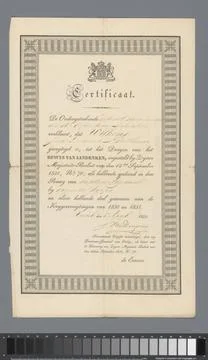 RECORD DATE NOT STATED  Award to the retired J.D.B. Wilkens of the distinc... Stock Photos