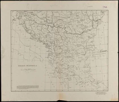 RECORD DATE NOT STATED Balkan Peninsula , Balkan Peninsula, Maps Norman B.... Stock Photos