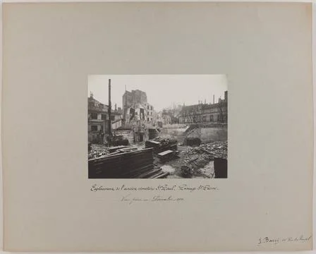RECORD DATE NOT STATED  Barry, Jean. Location of the old St Paul cemetery,... 스톡 사진