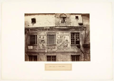 RECORD DATE NOT STATED  Bas-reliefs of the Colbert hotel. Paris (Fifth arr... Stock Photos