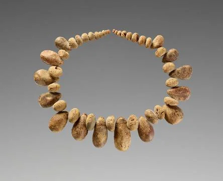 RECORD DATE NOT STATED Bead Necklace. Unknown Copyright: xpiemagsx gb17267... Stock Photos