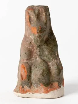 RECORD DATE NOT STATED  Bear . Terracotta with green lead glaze. Han. Pari... Fotos de archivo