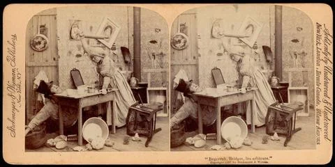 RECORD DATE NOT STATED Begorrah, Bridget, lits arbitrate , Spouses, Confro... Stock Photos