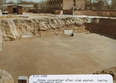 RECORD DATE NOT STATED Beijing - Annex Office Building - 1982, United Stat... Fotos de archivo
