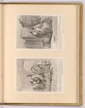 RECORD DATE NOT STATED  Bernhard Rode Satirs, proverbs. etching 1745-1759 ... Stock Photos