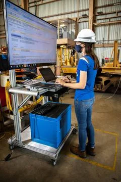 RECORD DATE NOT STATED  Beverly Case, a handling engineer on the Test, Ope... Foto stock