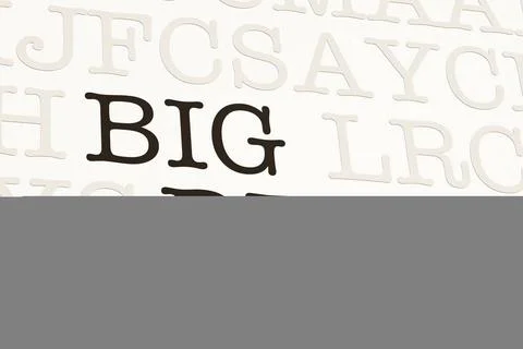 RECORD DATE NOT STATED Big deal. Page with letters. Page with text in type... 스톡 사진