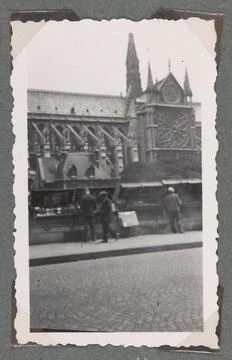 RECORD DATE NOT STATED  Bookstand at Notre Dame, Paris photographic prints... Stock Photos
