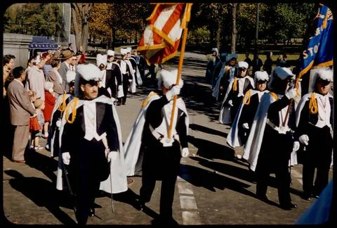 RECORD DATE NOT STATED Boston parade , Parades &amp; processions, Flag bearers... Foto stock
