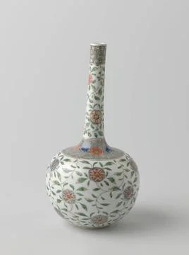 RECORD DATE NOT STATED  Bottle with pattern of stylised flower scrolls, an... Stock Photos