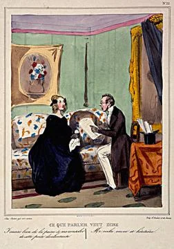 RECORD DATE NOT STATED  Bouchot. What to speak means . Paris, Carnavalet m... 스톡 사진