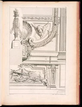 RECORD DATE NOT STATED Bound Print, Designs of Architectural Elements; Des... Stock Photos