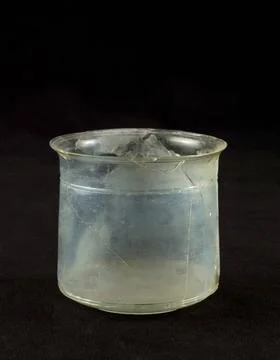 RECORD DATE NOT STATED  Bowl. Gallo-Roman. Glass. Paris, Carnavalet museum... Foto stock