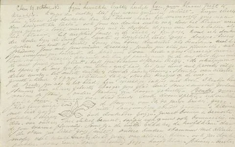 RECORD DATE NOT STATED  Branch with beech leaf, 1843 Page 34 Recto from a ... Stock Photos