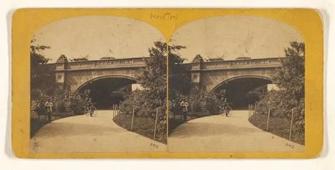 RECORD DATE NOT STATED Bridge No. 7. Central Park, New York. Attributed to... Fotos Stock