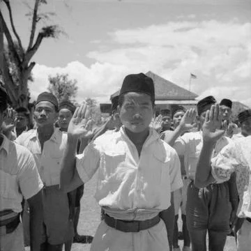 RECORD DATE NOT STATED  The British Occupation of Java Villagers from Tjik... Stock-Fotos