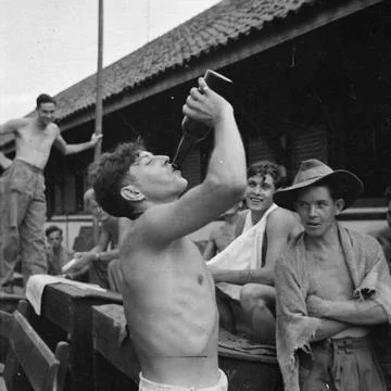 RECORD DATE NOT STATED  The British Occupation of Java During a lull in th... Foto stock