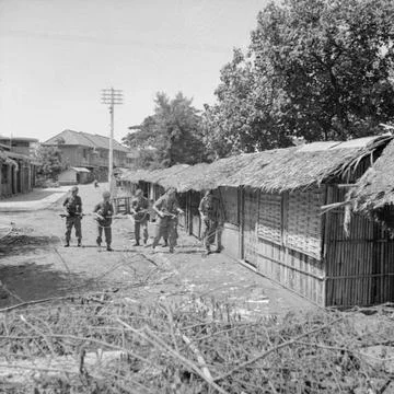 RECORD DATE NOT STATED  The British Occupation of Java Men of the 7th Batt... Stock-Fotos